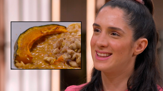 Ceja o sonrisa: ¿qué quiso hacer Daniela con su zapallo?