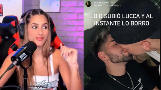 Julieta Poggio habló sobre la foto de su ex Lucca Bardelli a los besos con un chico