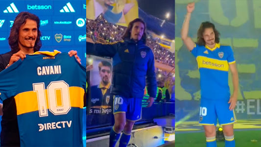 Histórica presentación Edinson Cavani Boca: "Voy a defender la camiseta como un hincha de toda la vida"