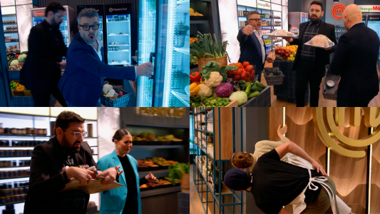 El jurado al mercado para el último plato de Estefanía y Rodrigo antes de la final