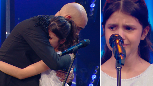 Abel Pintos quedó rendido ante la voz de una nena de 11 años: "Sos un ángel"