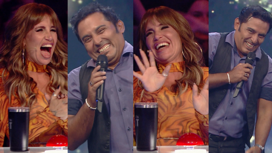 Florencia Pena estallo de risa con el falso Chayanne