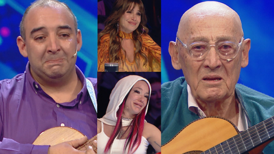 Su nieto lo llevo enganado a Got Talent y toco la guitarra como un campeon