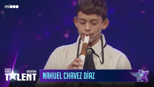 Nahuel Chávez Díaz de 11 años - Músico de quena