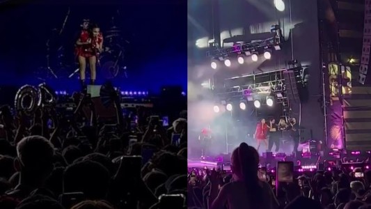 Emilia se conmovió con el cartel de una fanática y le cumplió el sueño de bailar juntas