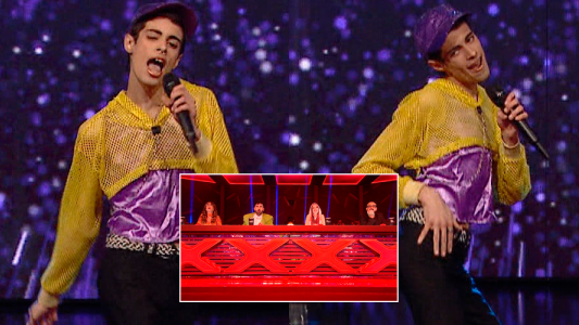 Su sueño es ser el Britney Spears argentino pero se llevó las 4 cruces del jurado