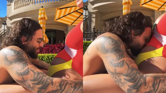 ¡Una ternura total! Maluma presumió la panza de embarazada de su novia