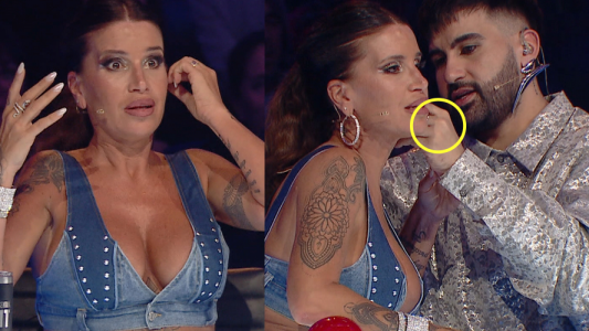 Sin pudor Florencia Pena freno el programa para sacarse un arito