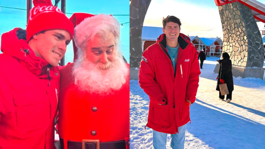 Marcos Ginocchio viajó a Finlandia para conocer a Papá Noel y por un ambicioso proyecto