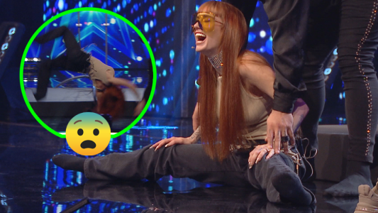 La Joaqui intentó hacer una acrobacia pero “ahí la quedó”