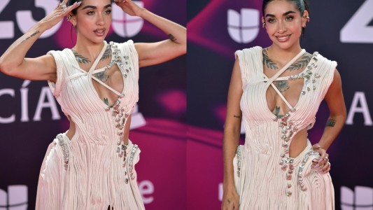100% argentino: los detalles del vestido que María Becerra lució en los Latin Grammy