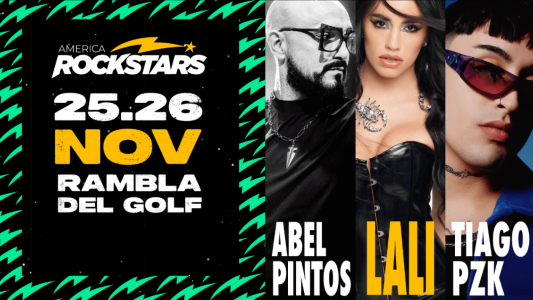 America Rockstars 2023: Lali, Tiago PZK, Milo J, Abel Pintos y MYA, en Uruguay