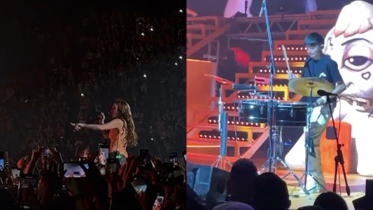La Joaqui brilló en su primer Luna Park e invitó al escenario al "timbalero" finalista de Got Talent