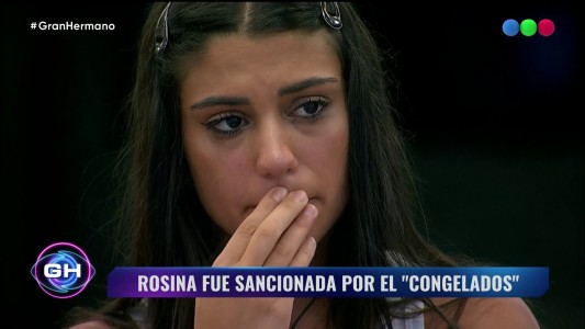 Rosina recibió una doble sanción por hablarle a su mamá en el "Congelados"