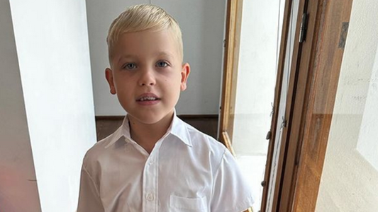 Mirko empezó el primer grado de la primaria