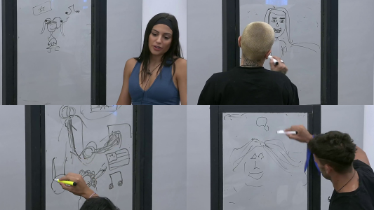 Los jugadores dibujaron famosos: hubo situaciones y comentarios de todo tipo