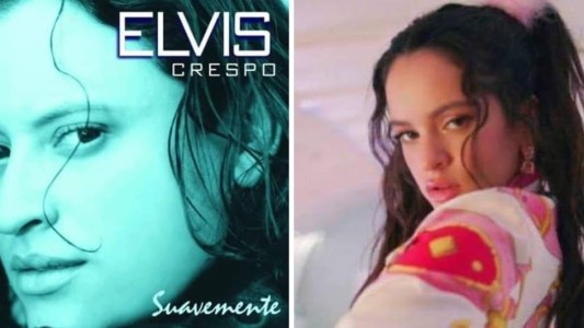 Same energy: Rosalía descubrió su parecido con Elvis Crespo y no tardó en reaccionar