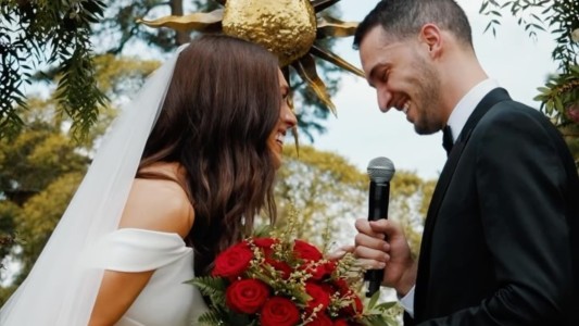 "Y comieron medianulcitas por siempre": se casaron los tiktokers Sam y Hernán