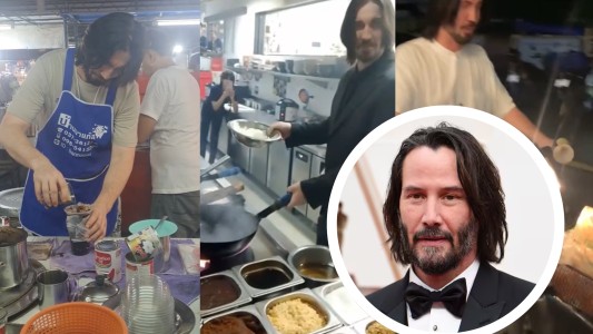 Un 'doble' de Keanu Reeves enloquece Tailandia: lava platos y vende comida callejera