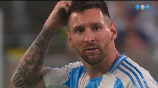 El palo le negó el gol a Lionel Messi - Argentina vs. Chile - Copa América 2024