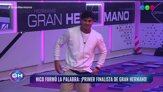 Nicolás es el primer finalista de Gran Hermano tras una intensa competencia de memoria