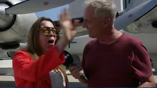 Marley y Lizy visitaron el hotel de la película "Atrápame si puedes"