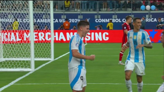 Julián Álvarez puso el 1-0 con una gran asistencia de Rodrigo de Paul - Argentina vs. Canadá