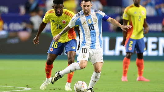 Lionel Messi casi tuvo el primero con una gran jugada colectiva - Argentina vs. Colombia - Final Copa América 2024