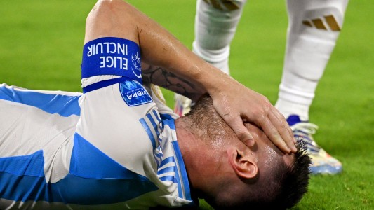 Lionel Messi se lesionó y fue reemplazado por Nico González - Argentina vs. Colombia - Final Copa América 2024