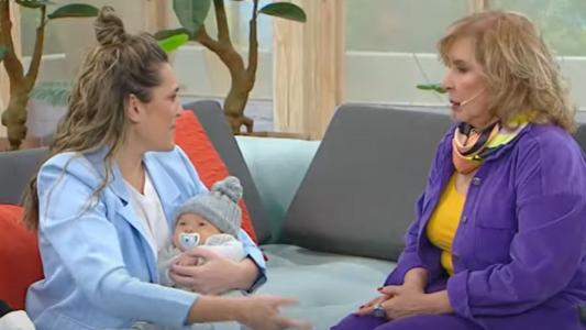 Noe Antonelli presento a su bebe Salvador