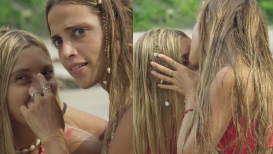 Malena depiló a Martina con la boca: "Que no nos vean"