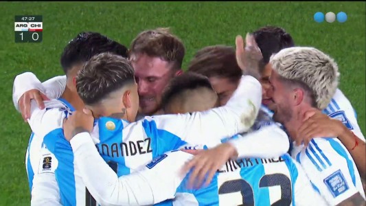 Centro atrás y golazo de Alexis Mac Allister para el 1-0 - Argentina vs. Chile