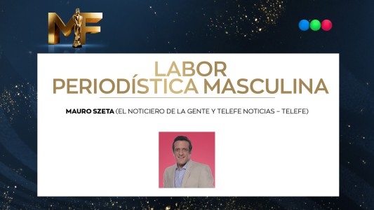 Mauro Szeta, mejor labor periodística masculina