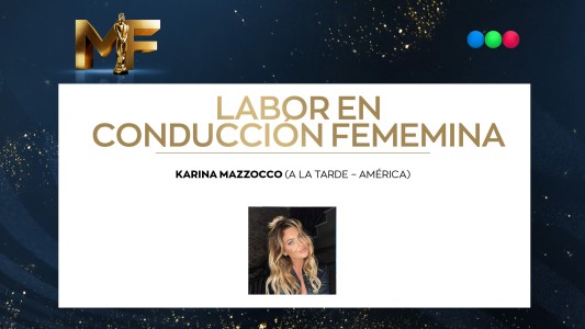 Karina Mazzocco, mejor labor conducción femenina