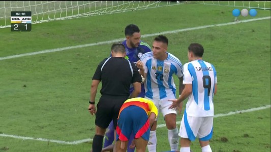 Lautaro Martínez no llegó a definir y se perdió el empate - Colombia vs. Argentina