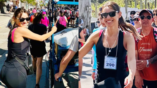 Pampita caminó a Luján tras la separación de Roberto García Moritán