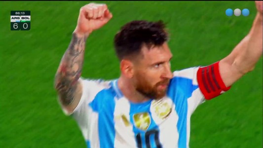 Triplete de Messi con una definición típica y 6-0 - Argentina vs. Bolivia