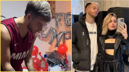 22 regalos y un final inesperado: Coty romero sorprendio a nacho en su cumpleaños