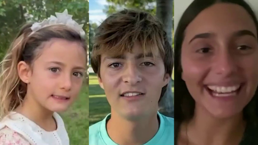 Azul Giordano, Inti y Mila Yankelevich: el saludo especial de los nietos de Cris Morena