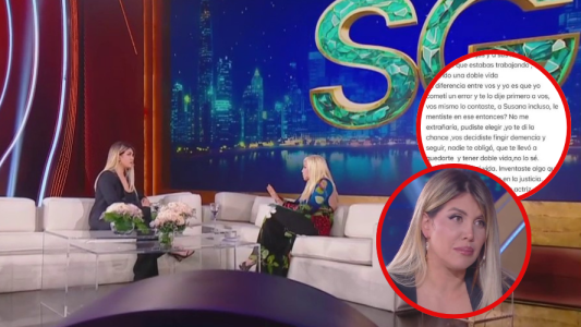 Wanda Nara durisima en el living de Susana: el dia despues