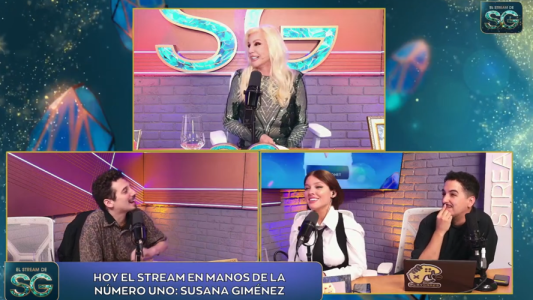 Susana Giménez pasó por el streaming de Telefe y charló con Nacho Elizalde, Sofía Gonet y Pablo Agustín