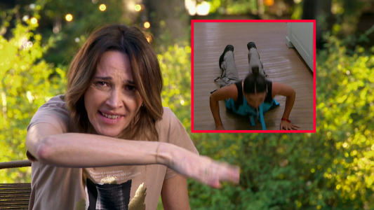 Mientras Cande Molfese hace burpees, Vero Lozano intenta armar su cubo de macarons en el...