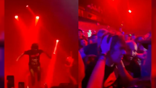 Maxi Trusso se lanzó al público en su show: nadie lo agarró y terminó hospitalizado