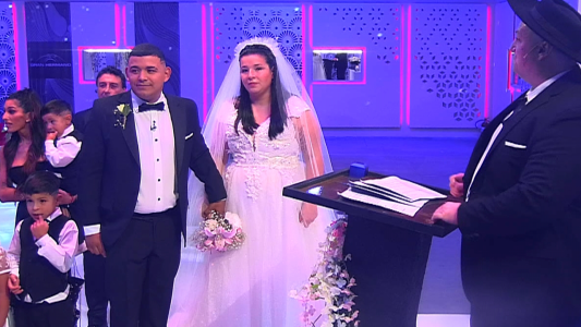 El casamiento de Brian y Luciana: sus hijos fueron testigos un momento lleno de amor