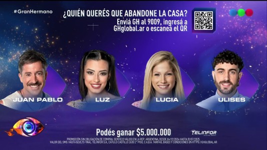 Dos salvaciones dejaron la eliminación entre Juan Pablo, Luz, Lucía y Ulises