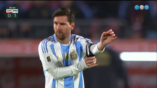 Entró Messi después del planchazo de Cepeda al Cuti Romero - Chile vs. Argentina - Eliminatorias 2026