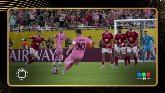 De tiro libre: Messi casi hace el primer gol del Mundial de Clubes