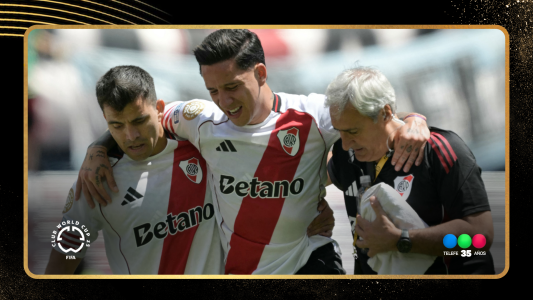 Driussi se lesionó al hacer el 2 a 0 - River vs. Urawa Red Diamonds - Mundial de Clubes 2025