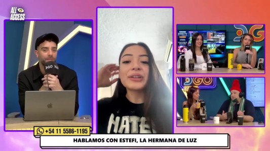 La emoción de Estefi, la hermana de Luz, tras su visita a la casa de Gran Hermano