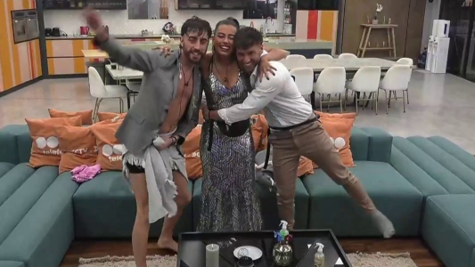 El emocionante festejo de los tres finalistas de Gran Hermano